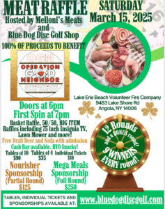 Benefit Operation Good Neighbor Meat Raffle @ Lake Erie Beach Fire Hall | Angola | New York | United States