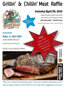 Make-A-Wish WNY Meat Raffle @ Knights of Columbus Madonna Coucil #2535 | North Tonawanda | New York | United States